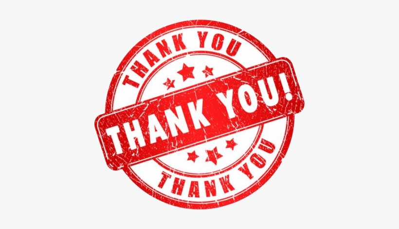 Vv Denied - Thank You Stamp .png, transparent png #477616