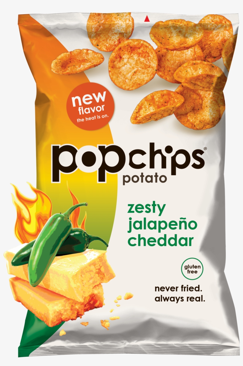 5oz Bag Of Zesty Jalapeno Cheddar Popchips - Jalapeno Cheddar Popchips, transparent png #477685