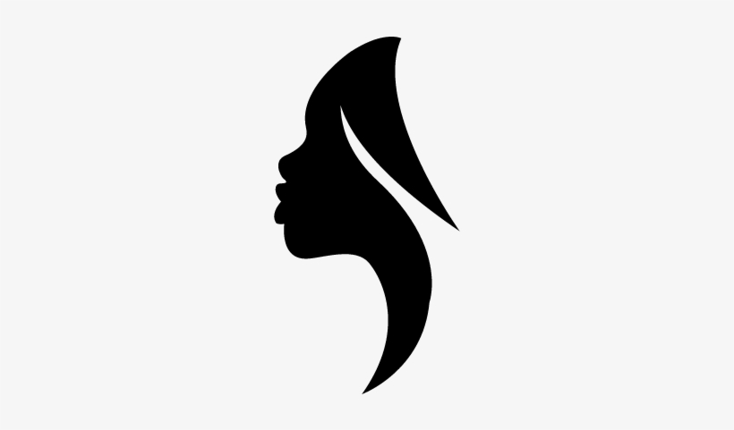 Side View Woman Silhouette Vector - Black Woman Silhouette Free, transparent png #477764