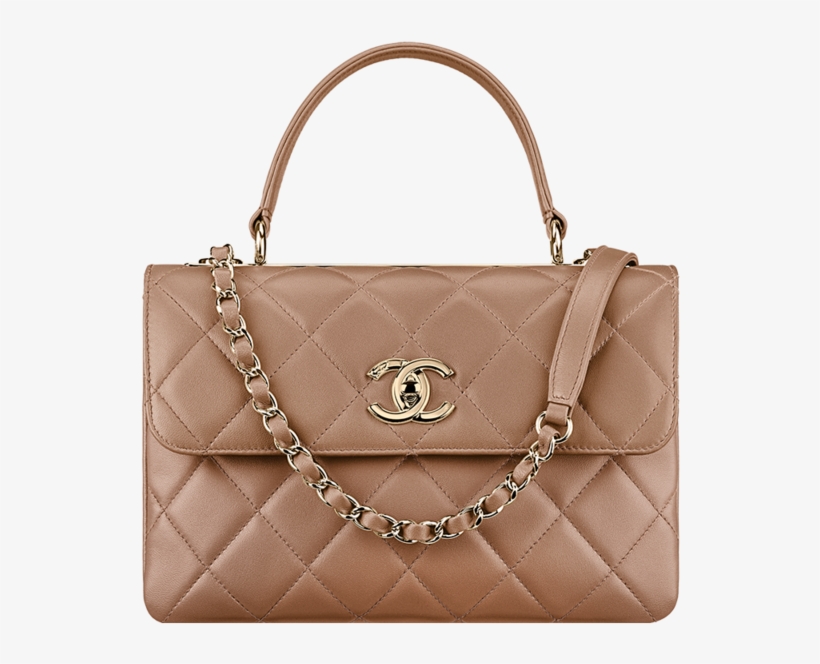 Chanel Flap Bag With Top Handle - Handbag, transparent png #477786