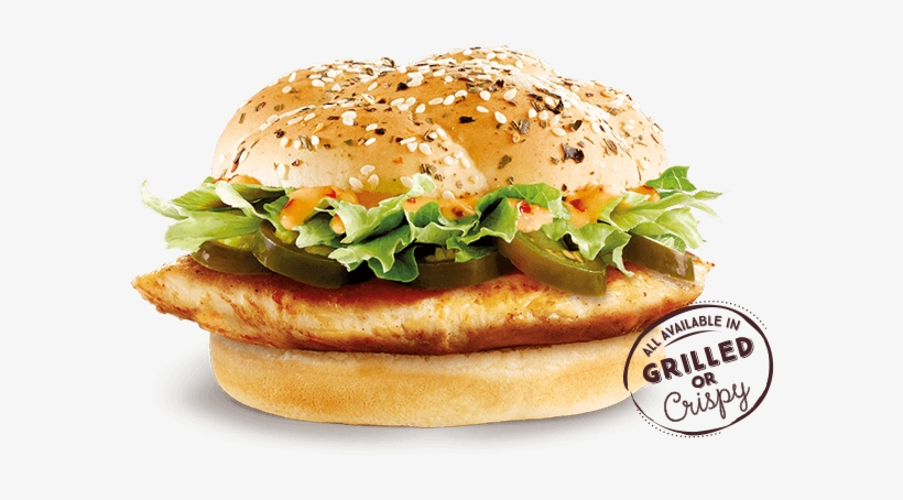 Mcdonalds Spicy Jalapeno Grilled Chicken Burger - Grilling, transparent png #478164