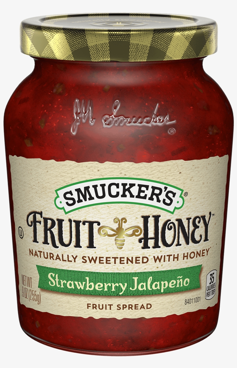 Smucker's Fruit & Honey Fruit Spread, Strawberry, transparent png #478597