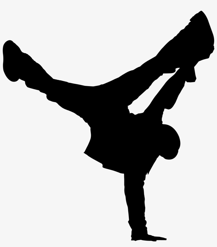 Gymnastics Handstand Silhouette - Hip Hop Dance Transparent, transparent png #478773