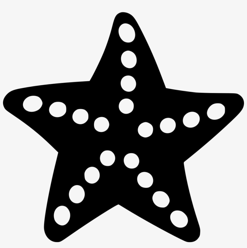 Sea Star - - Silhouette Of Starfish White, transparent png #478940