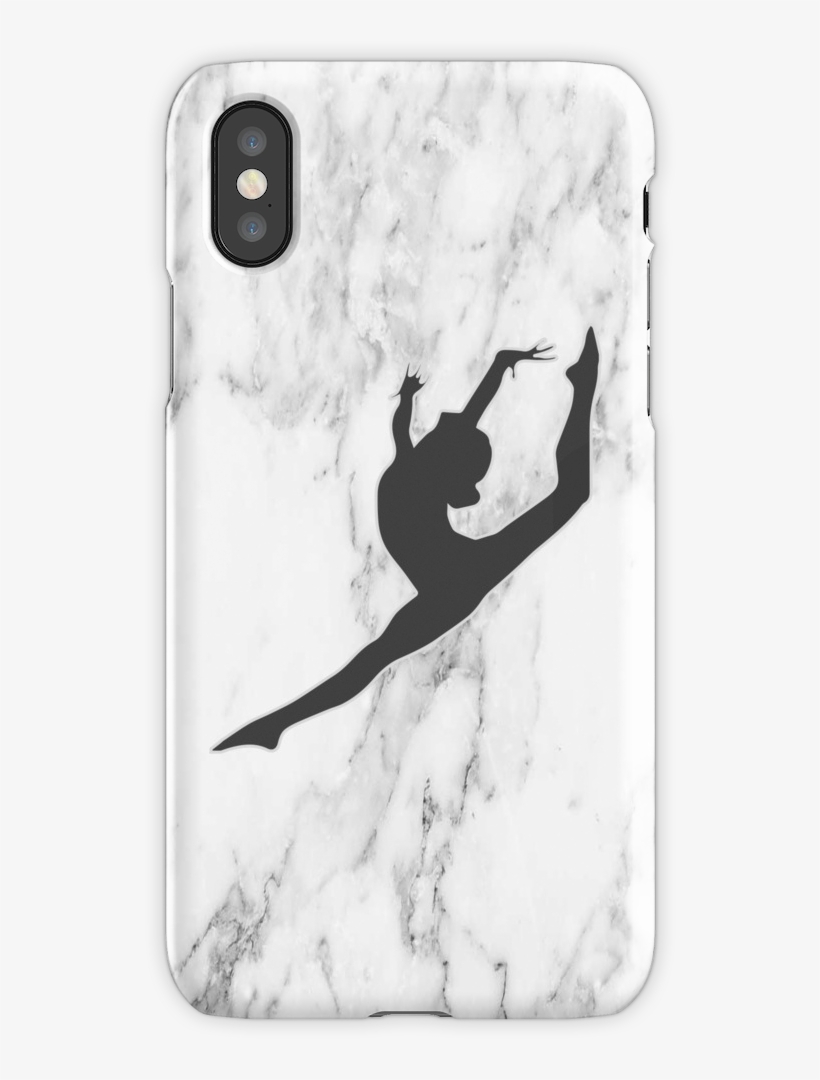 Marble Gymnast Silhouette Iphone X Snap Case - Fundas De Gimnasia Rítmica, transparent png #479136