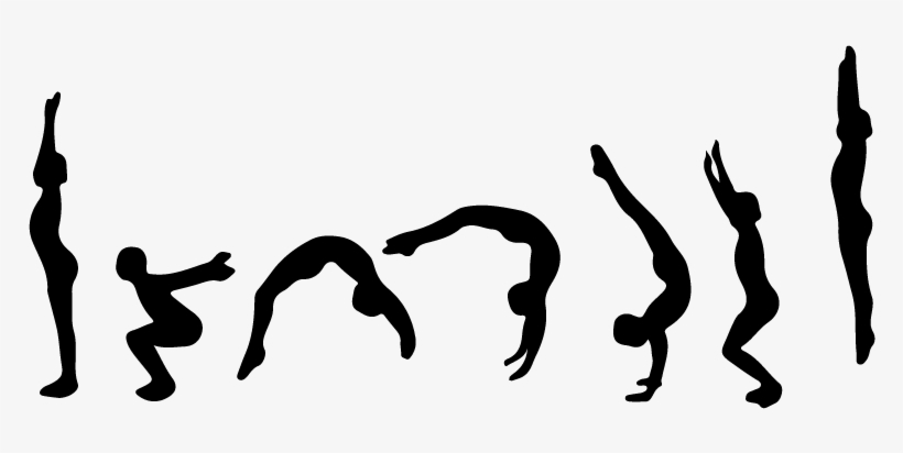 Free Download Gymnastics Handspring Clipart Handspring - Back Handspring Flip Flop, transparent png #479157