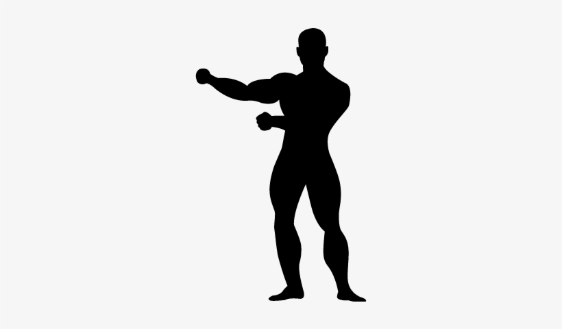 Gymnast Standing Black Silhouette Vector - Black Person Silhouette Png, transparent png #479255