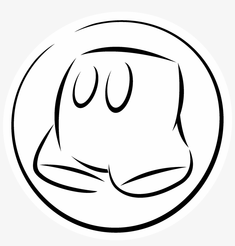 Mickey Mouse Logo Black And White - Line Art, transparent png #479405