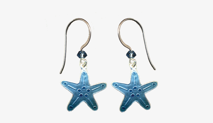 Light Blue Sea Star Earrings By Bamboo Jewelry - Earring, transparent png #479743