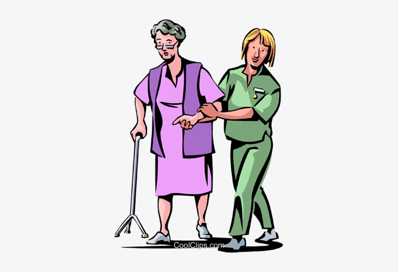 Nurses With Patients Royalty Free Vector Clip Art Illustration - Nurse With Patient Clipart, transparent png #479999