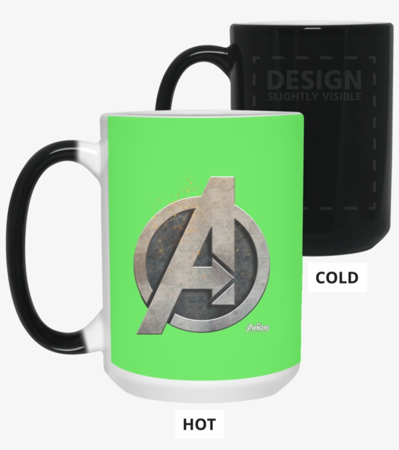 Marvel Avengers Infinity War Steel Symbol Graphic Color - Mug, transparent png #4700741