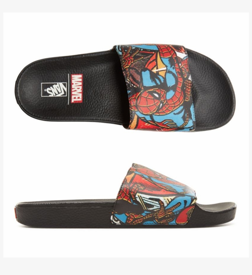 36 Am 218432 V004ki9h7 3 5/24/2018 - Vans X Marvel Slide, transparent png #4700871