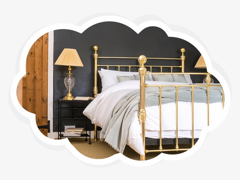 Modern Iron & Brass Beds - Bed Frame, transparent png #4702840