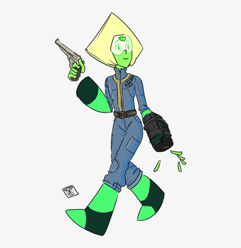 Steven Персонажи,su Art,fallout,фоллаут - Steven Universe Peridot Fallout, transparent png #4703562