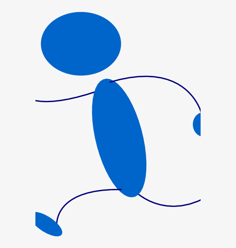 Free Blueman 102 - Running Clip Art, transparent png #4703765