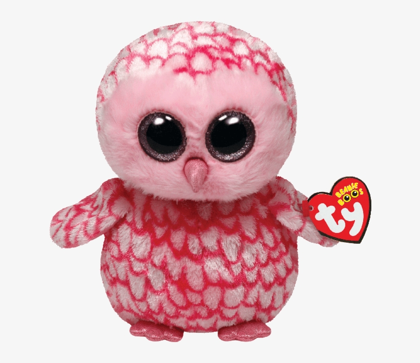 Pinky The Pink Barn Owl - Beanie Boos Pinky, transparent png #4703825