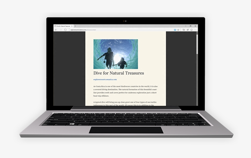 Distraction-free Reading - - Windows Laptop Mockup Png, transparent png #4705433