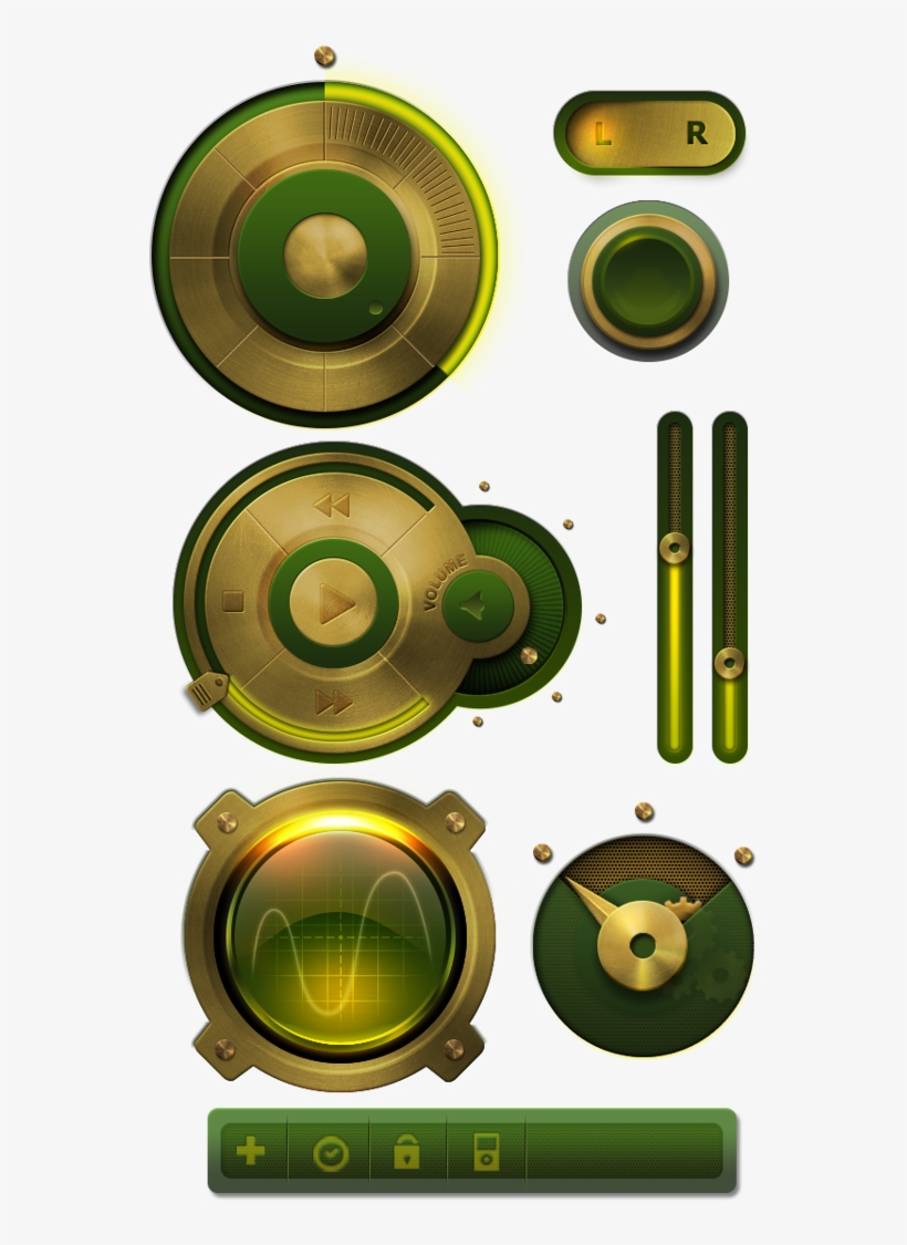Ui Preview Set By Eugene Zolotco, Via Behance Game - User Interface, transparent png #4706404