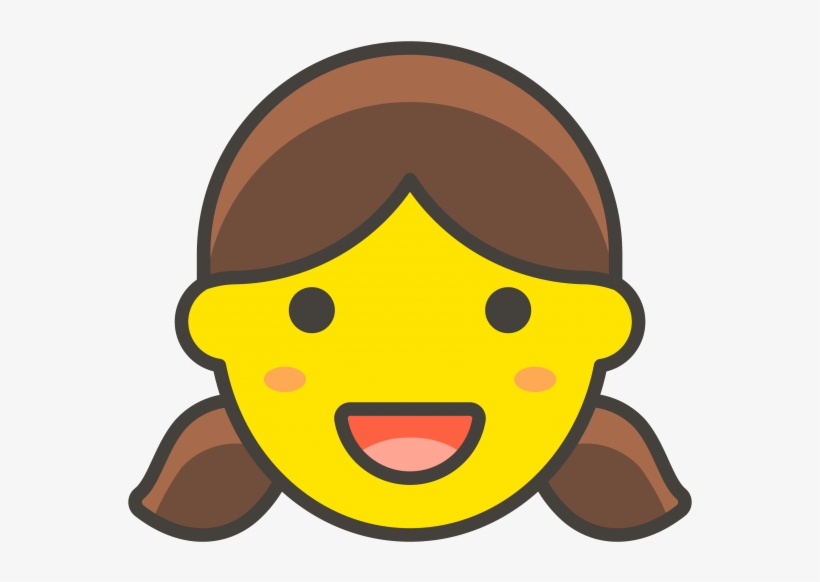 Girl Emoji - Emoji De Menina Png, transparent png #4706545