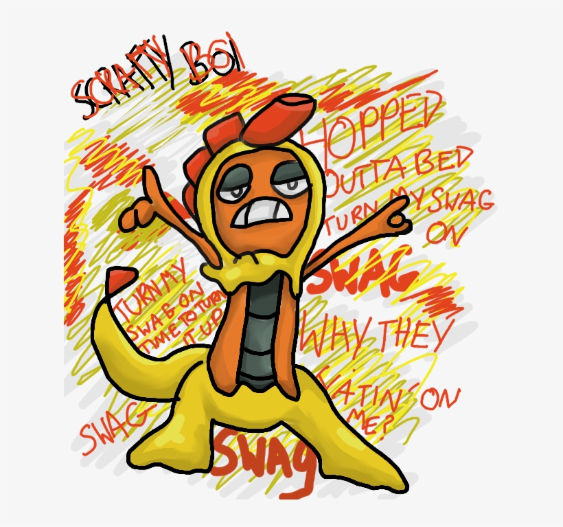 You Are No Match For My Scrafty - Cartoon, transparent png #4707567