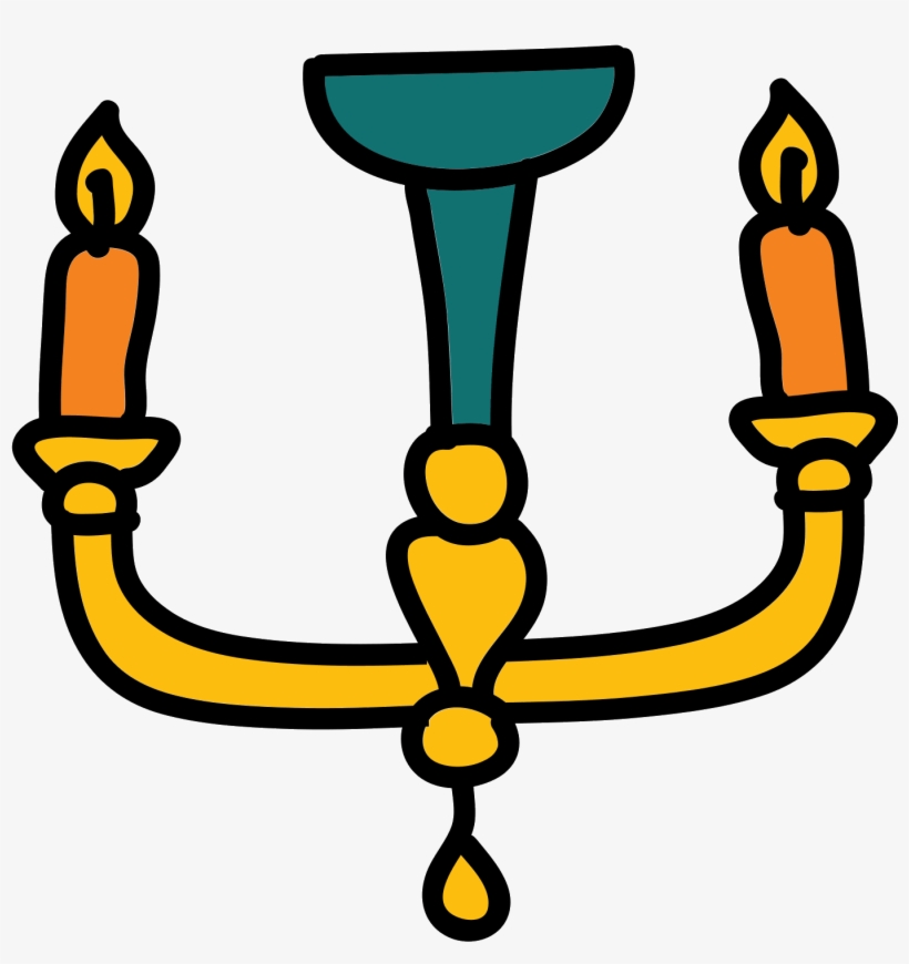 Chandelier Icon - Candle, transparent png #4707703