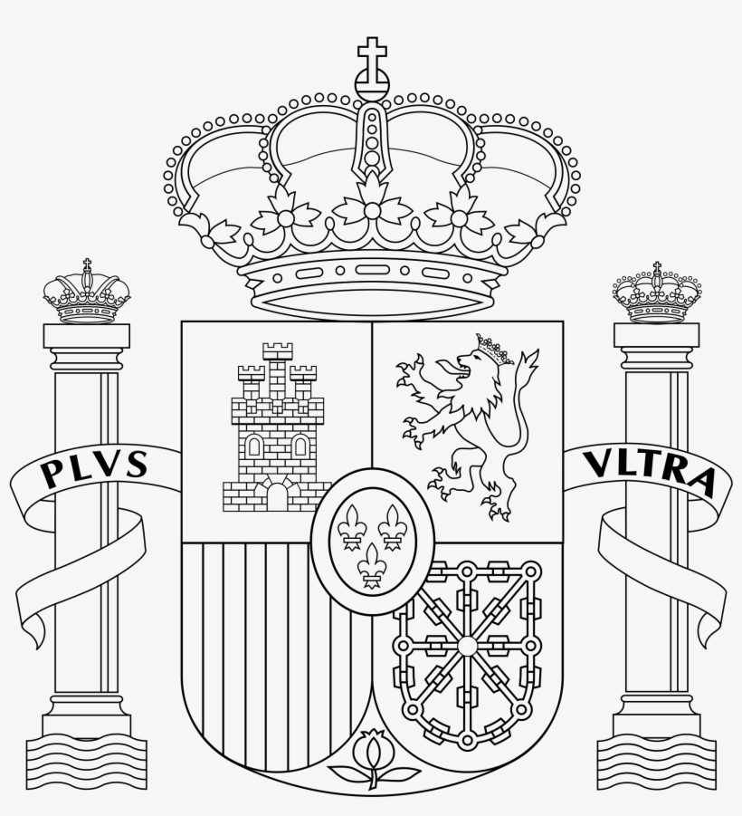 Open - Escudo De España Line, transparent png #4708103