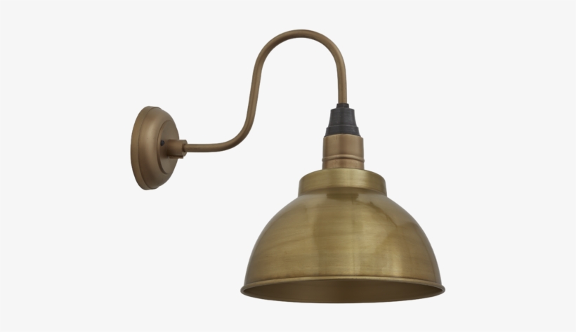 Brooklyn Vintage Swan Neck Wall Sconce Dome Antique - Industville Indswdlp Brooklyn Vintage Swan Neck Wall, transparent png #4709313