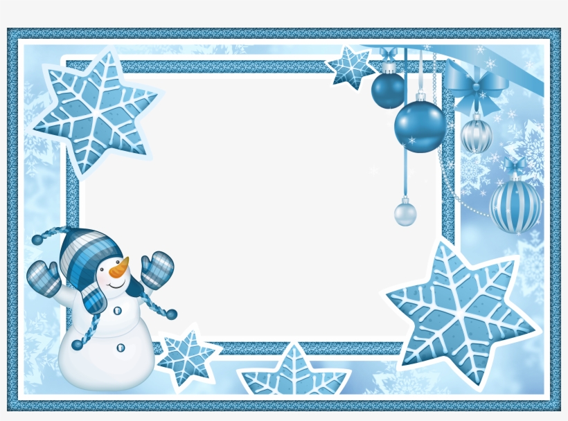 Snowman Christmas Frames, transparent png #4710269