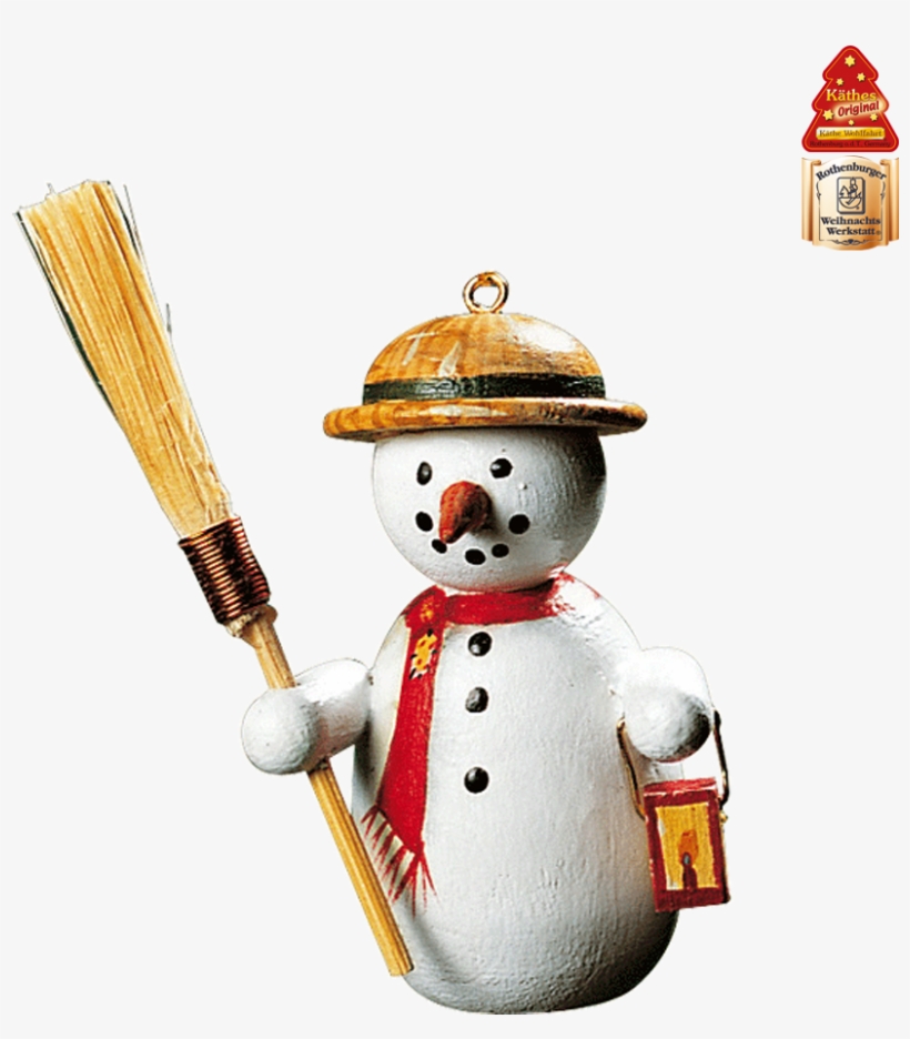 Snowman With Broom - Bonhomme De Neige, transparent png #4710389