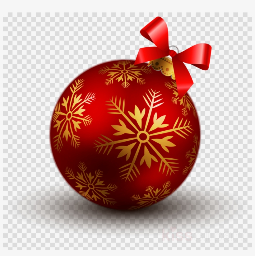 Christmas Ball Png Clipart Christmas Ornament Clip - Boule De Noel Rouge Et, transparent png #4711006