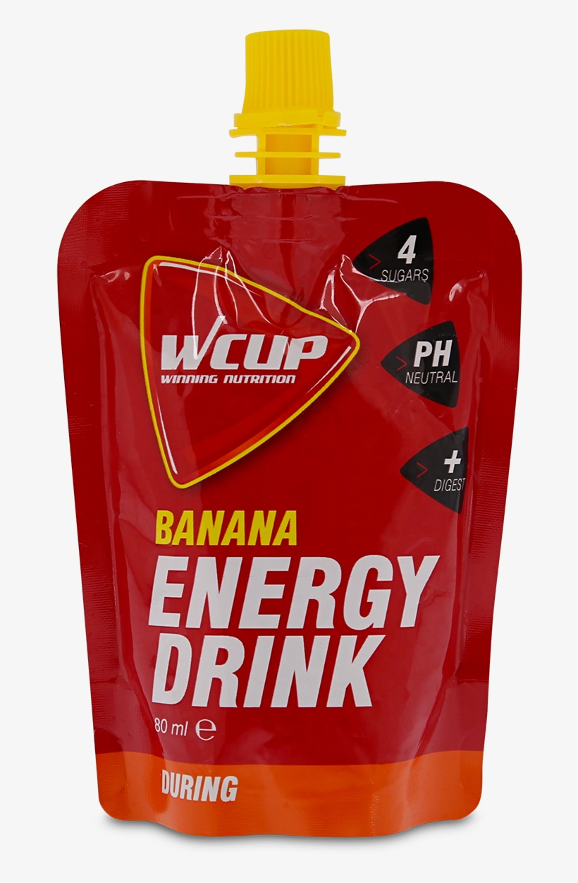 Energy Drink Banana - Wcup Energy Drink - Single Serving - Lemon, transparent png #4712402