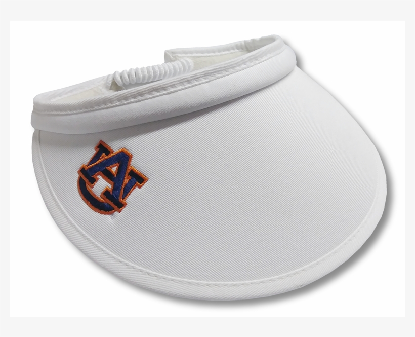 Ladies White Visor With Au And Bungie Cord Back - Slip-on Shoe, transparent png #4712510