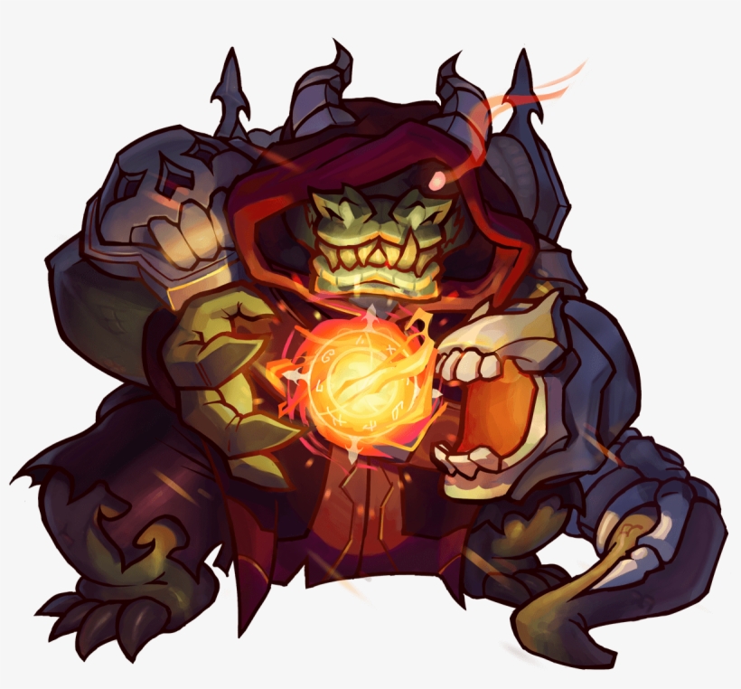 His Current Skin Is Pyromancer Smiles - Awesomenauts Smiles, transparent png #4713335
