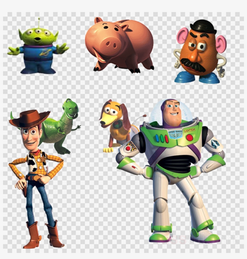 Download Toy Story Characters Png Clipart Sheriff Woody - Woody Buzz Lightyear Jessie, transparent png #4714364