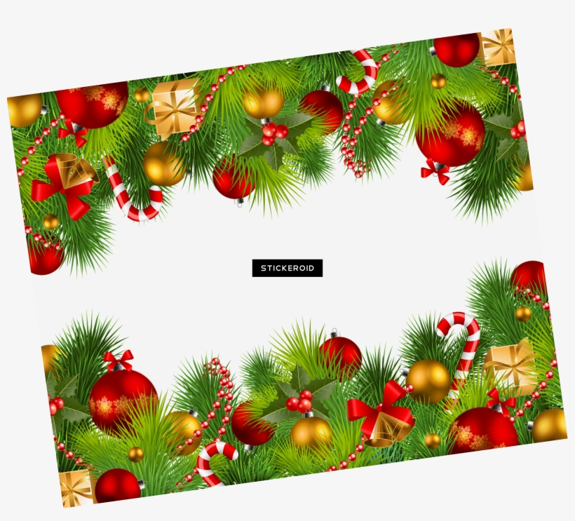 Christmas Double Frame - Transparent Christmas Party Png, transparent png #4714493