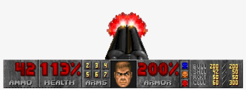 Copy Discord Cmd - Doom Hud Png, transparent png #4714778