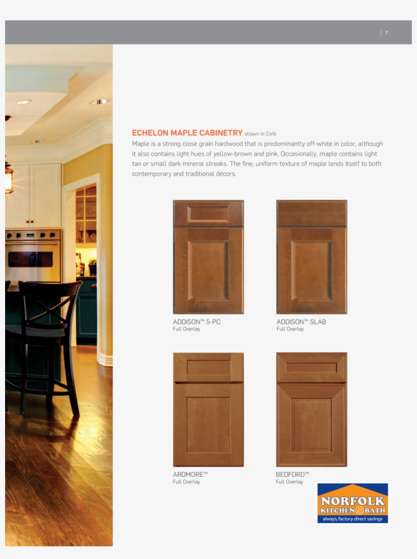 7 Echelon Maple Cabinetry Shown In Caf Maple Is A Strong - Hardwood, transparent png #4715176