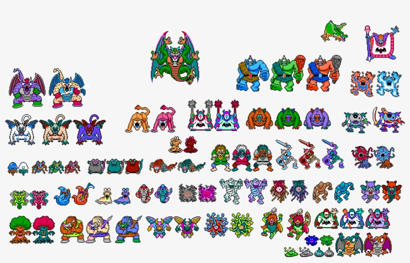 Dw2-monsters - Dragon Warrior 2 Nes Monsters, transparent png #4716702