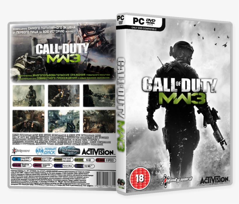 Comments Call Of Duty - Call Of Duty Mw3 Box, transparent png #4717161