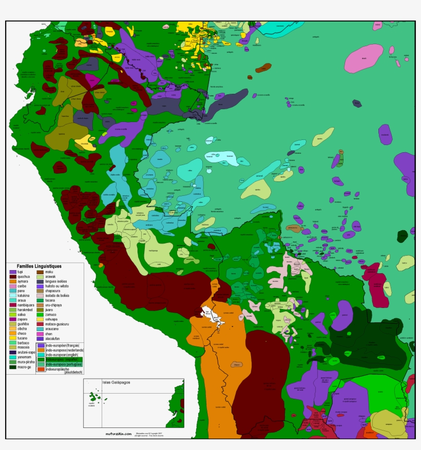 Language Map In Ecuador, transparent png #4717720