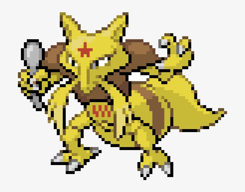 Kadabra - Kadabra Pixel Art, transparent png #4717984