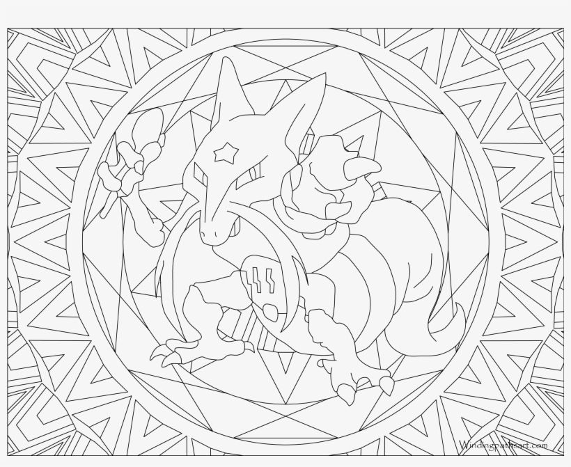 #064 Kadabra Pokemon Coloring Page - Mandalas De Pokemon Para Colorear, transparent png #4718160