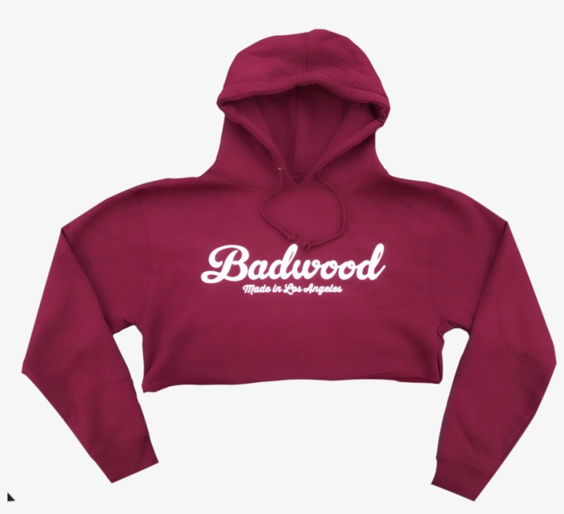 Ski Mask Cropped Hoodie In Maroon - Hoodie, transparent png #4718446