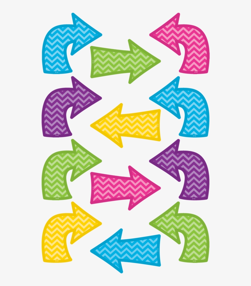 Tcr5654 Chevron Arrows Mini Accents Image - Teacher Created Resources Chevron Arrows Mini Accents, transparent png #4718499
