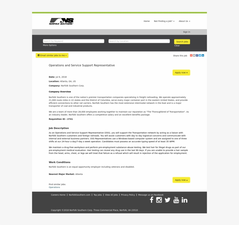 Norfolk Southern - Norfolk Southern Railway, transparent png #4719007