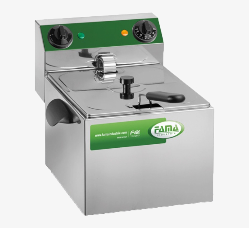 Friggitrice Inox Professionale Singola Da Banco 6 Lt, transparent png #4719952