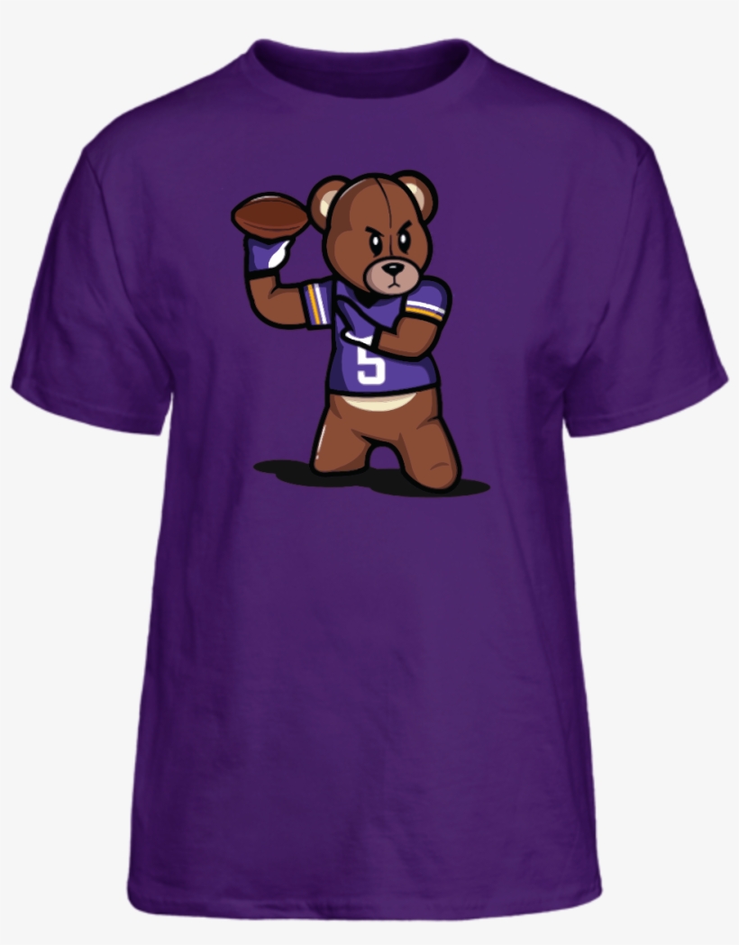 Limited Edition Teddy Bridgewater - Long Sleeve Adult T-shirt Teddy Bear Quarterback Sports, transparent png #4720017