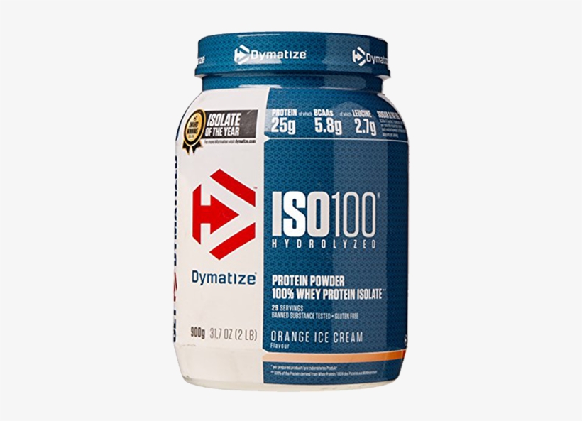 Orange Ice Cream - Dymatize Iso 100 2lbs, transparent png #4720118