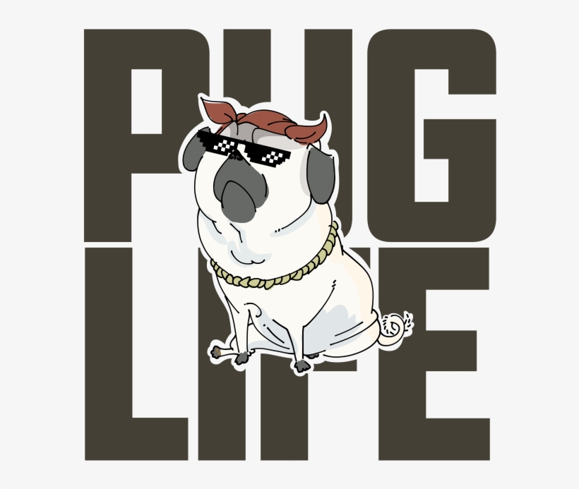 Pug Life - Bulldog, transparent png #4720480