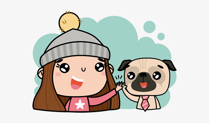 Pug Life Ii - Sticker, transparent png #4720879